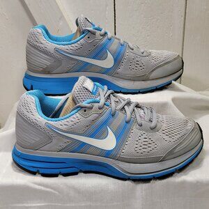 Nike Zoom Pegasus – Women's Size 8.5, Gray & Blue, Lightweight Running Shoes!